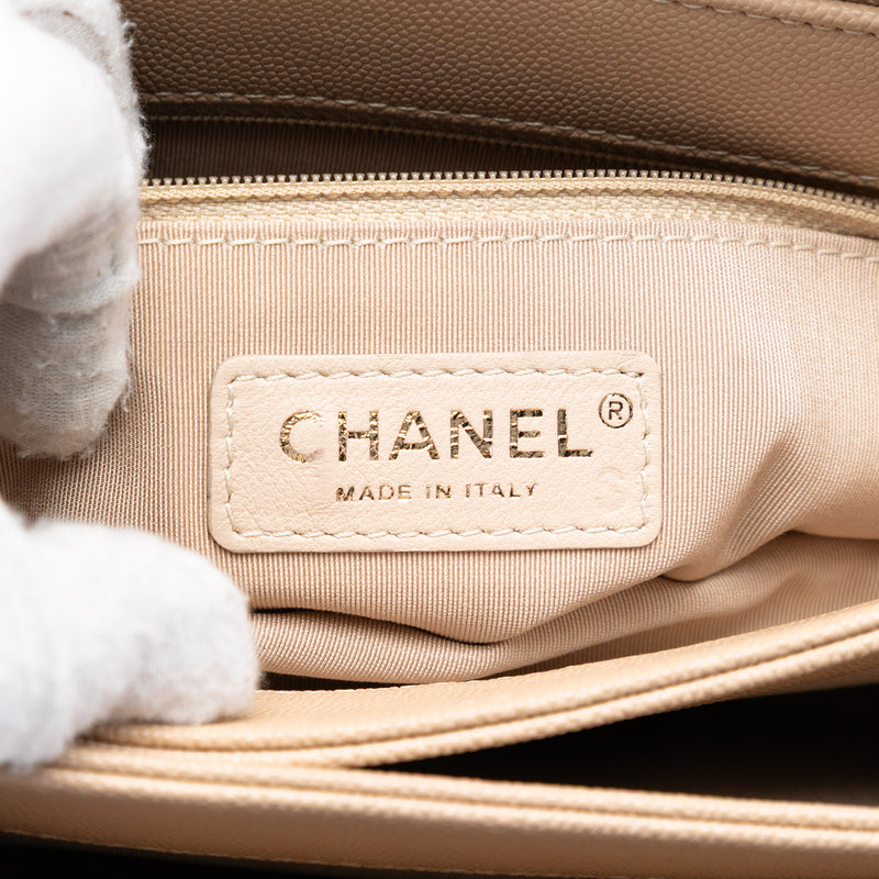 CC Stitched Caviar and Suede Lady Coco Flap - Image 5