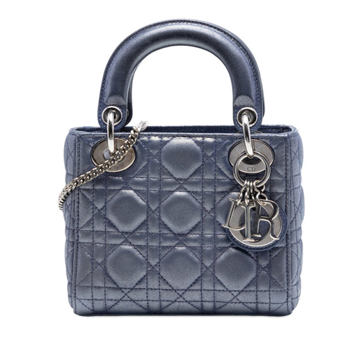 Mini Iridescent Lambskin Cannage Lady Dior - Image 1