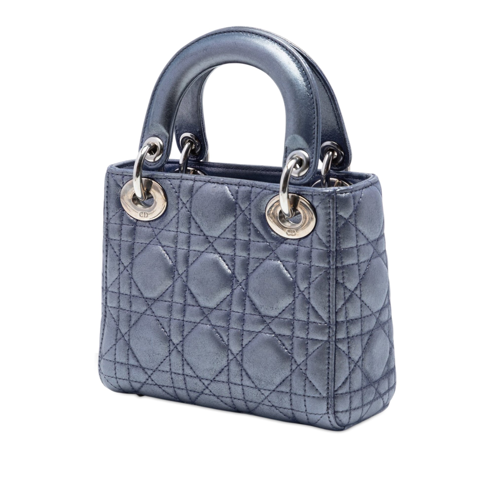Mini Iridescent Lambskin Cannage Lady Dior - Image 2
