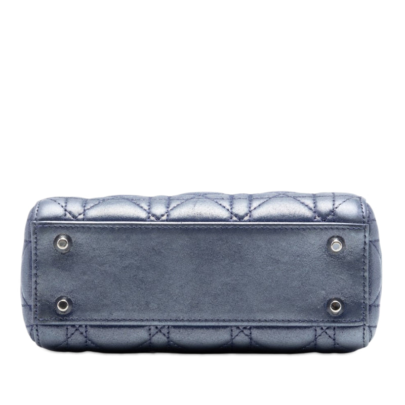 Mini Iridescent Lambskin Cannage Lady Dior - Image 3