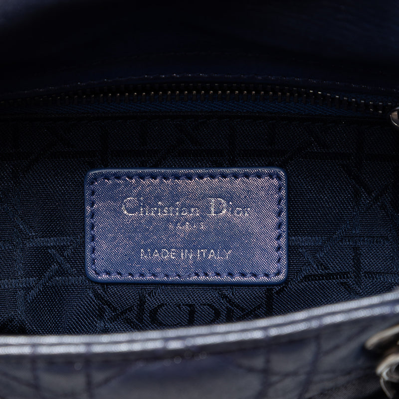 Mini Iridescent Lambskin Cannage Lady Dior - Image 5
