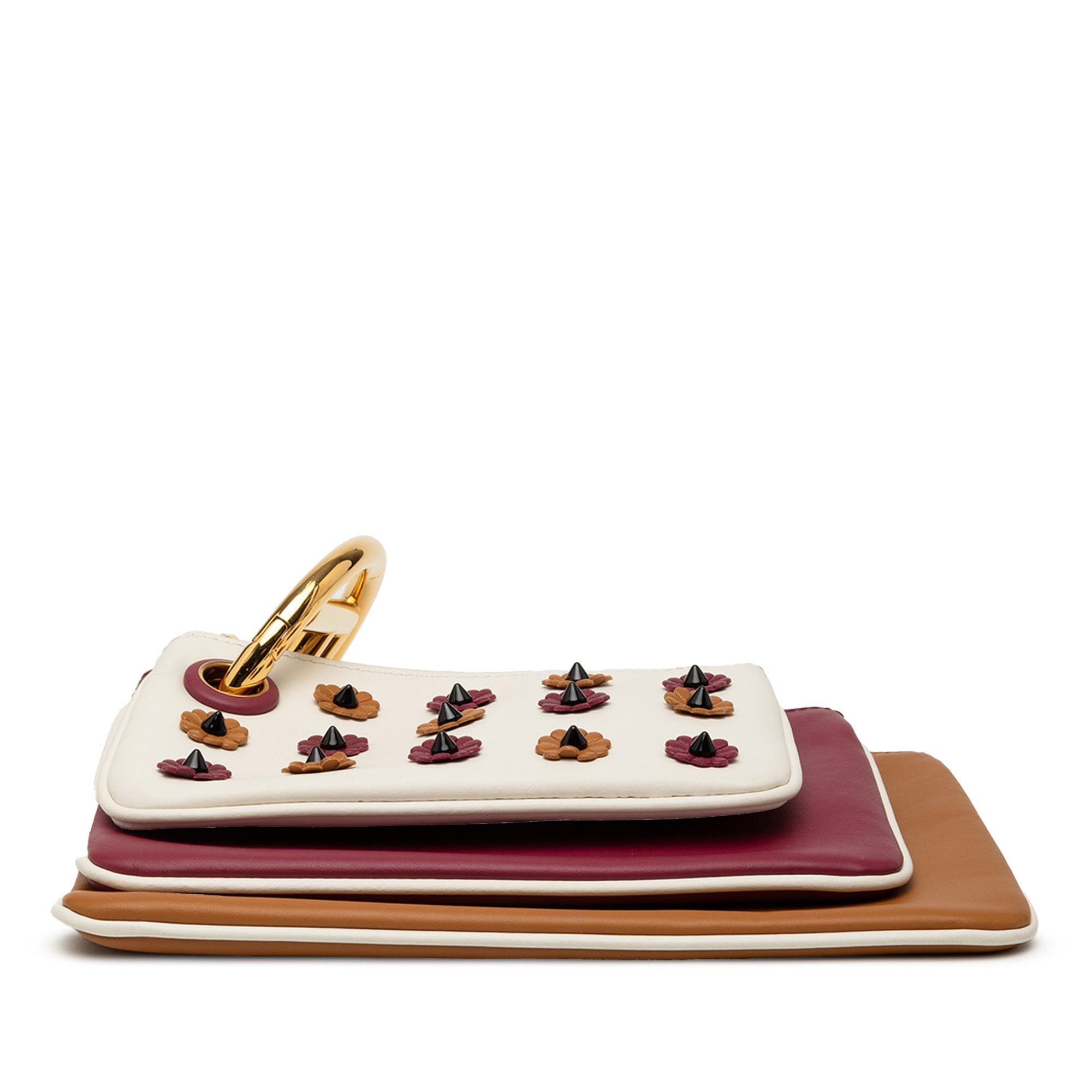Leather Flowerland Triplette Clutch - Image 3