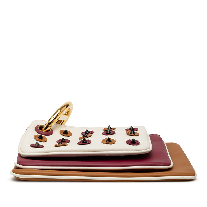 Leather Flowerland Triplette Clutch - Image 3