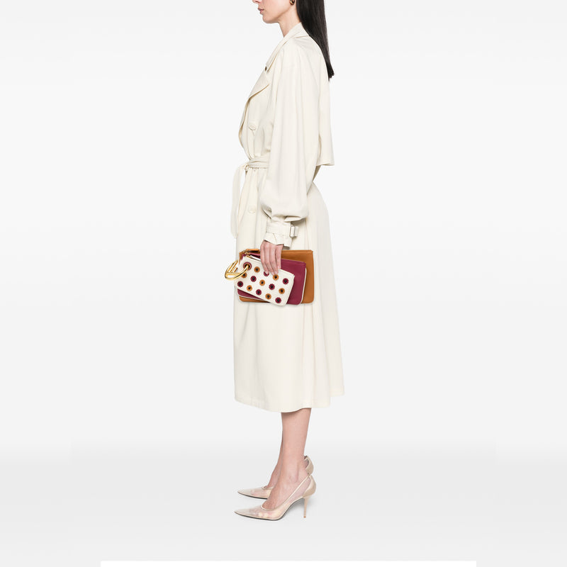 Leather Flowerland Triplette Clutch - Image 7