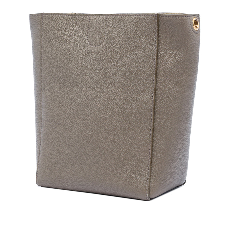 Small Soft Grained Calfskin Seau Sangle Bucket Bag - Image 2