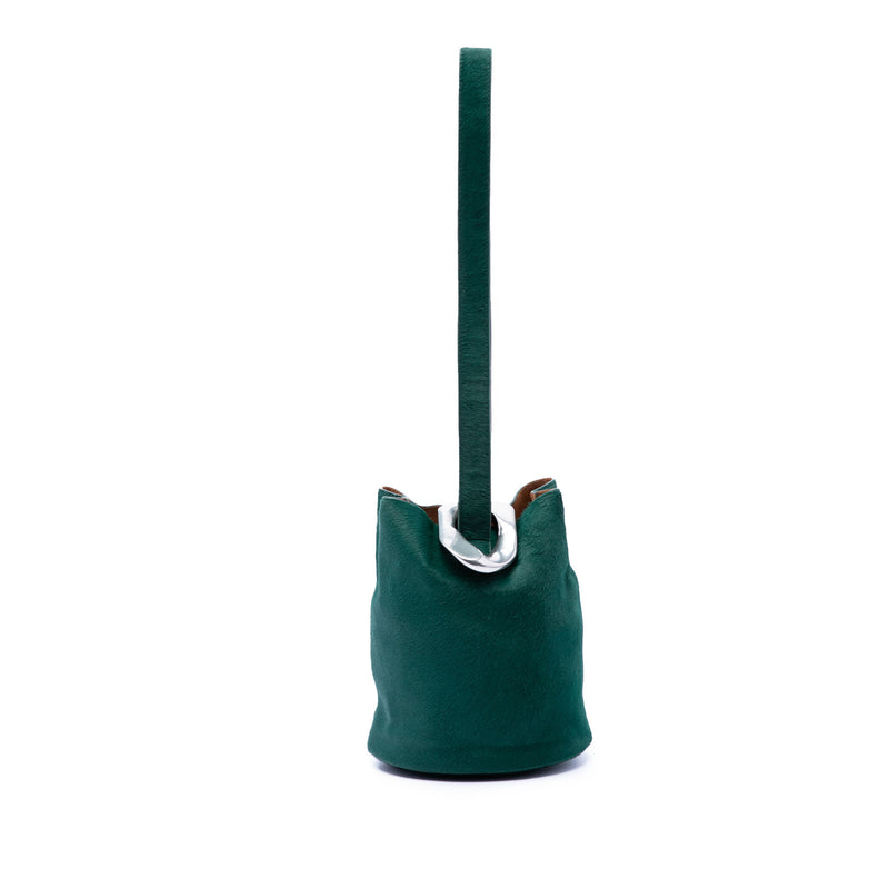 Small Pony Hair Drop Bucket Bag