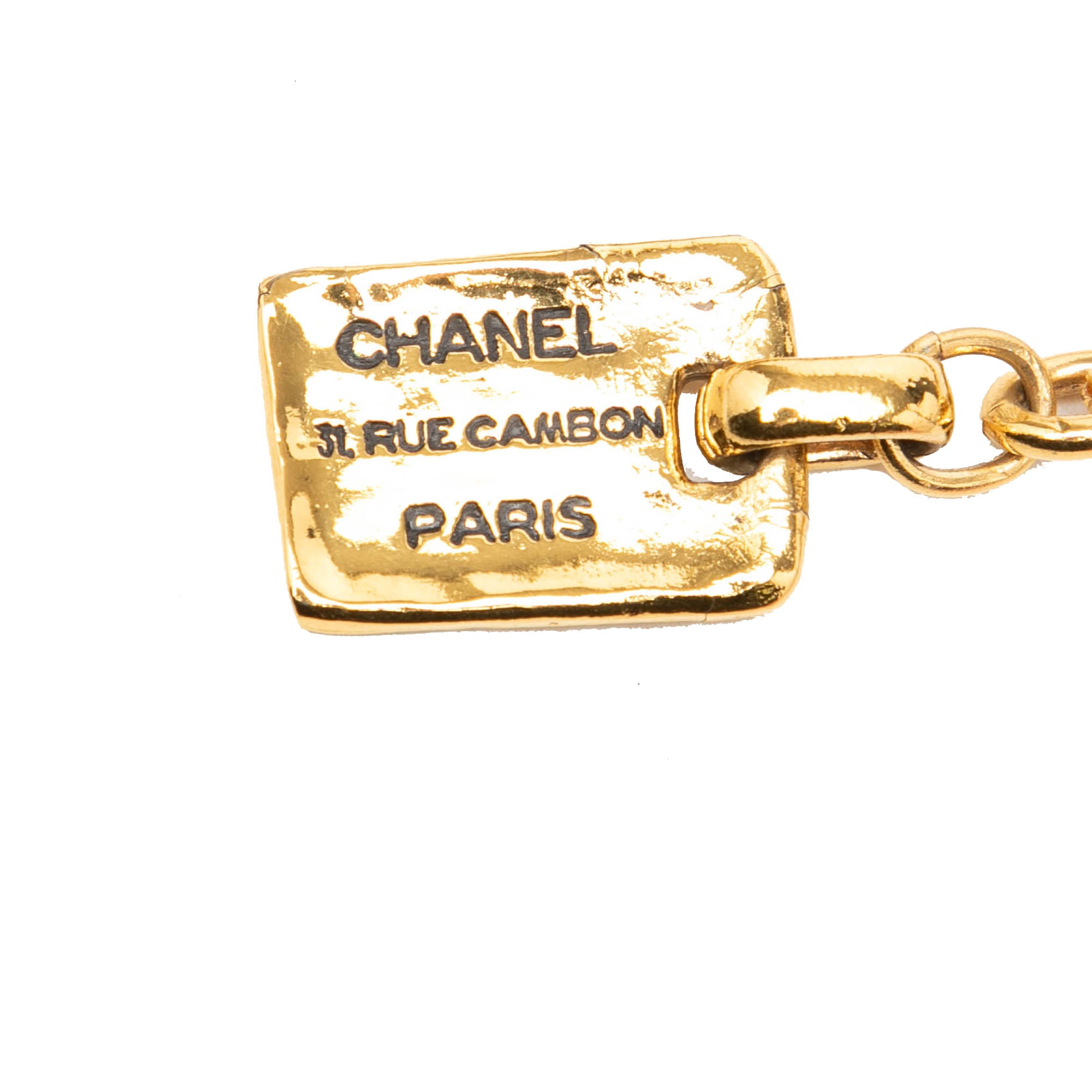 CC Gold Plated 31 Rue Cambon Medallion Chain Belt - Image 2