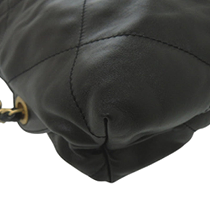 Large Quilted Shiny Calfskin 22 Backpack - Image 10