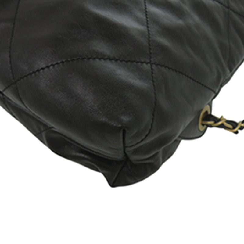 Large Quilted Shiny Calfskin 22 Backpack - Image 11