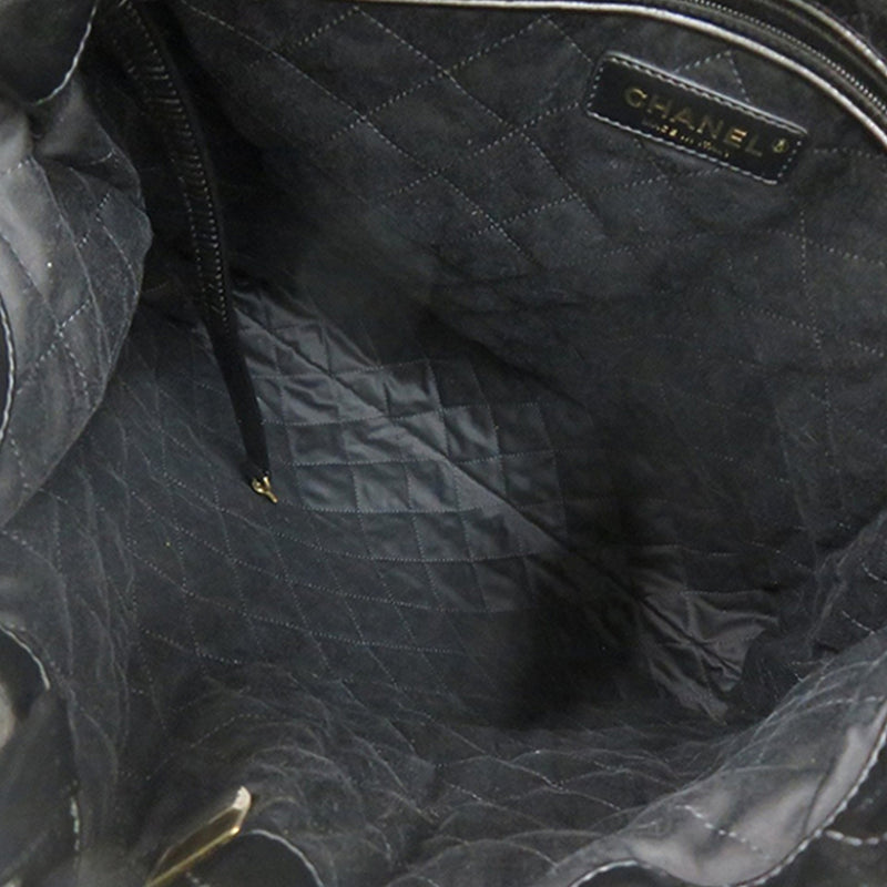 Large Quilted Shiny Calfskin 22 Backpack - Image 3