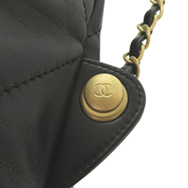 Large Quilted Shiny Calfskin 22 Backpack - Image 8