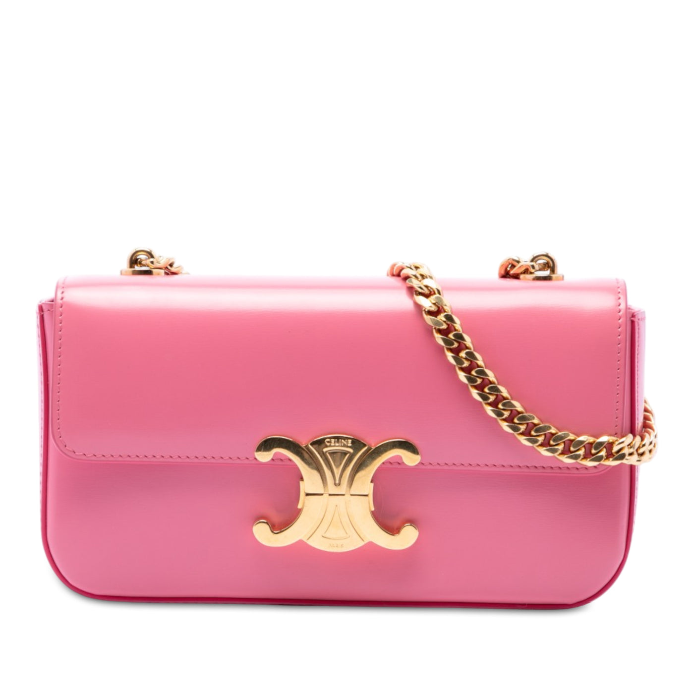 Shiny Calfskin Claude Chain Shoulder Bag - Image 1