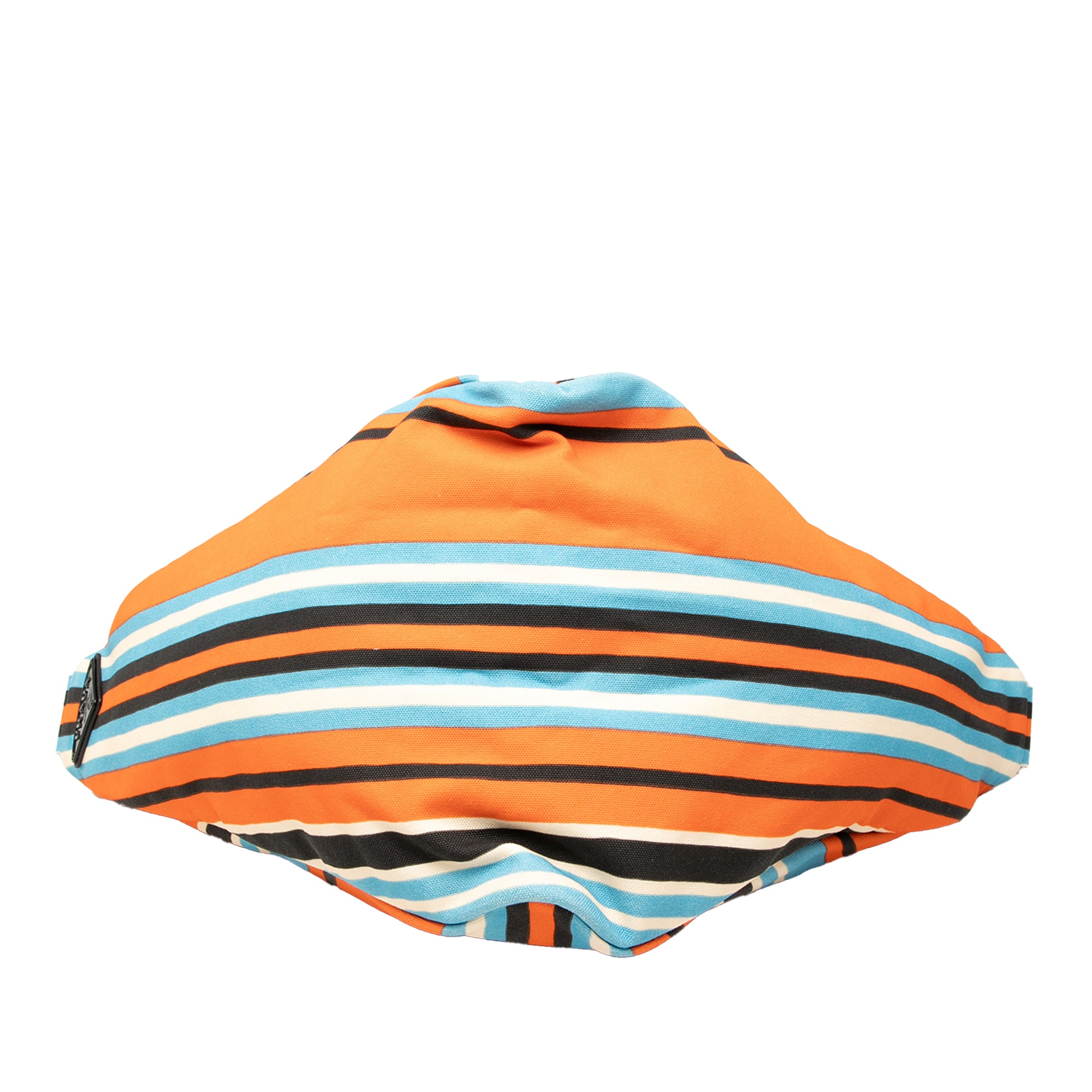 Canvas Striped Triangle Logo Shoulder Bag - Image 3