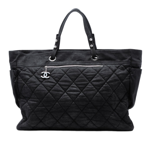 XL Quilted Coated Canvas Paris Biarritz Tote - Image 1
