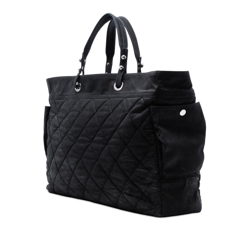 XL Quilted Coated Canvas Paris Biarritz Tote - Image 2