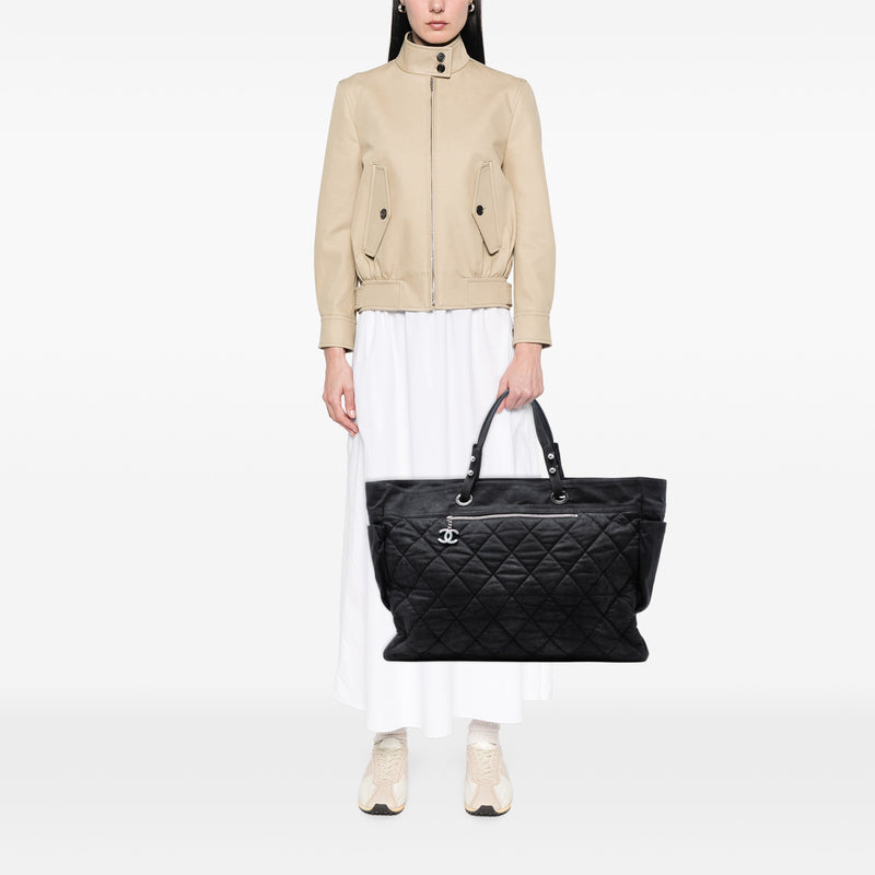 XL Quilted Coated Canvas Paris Biarritz Tote - Image 7