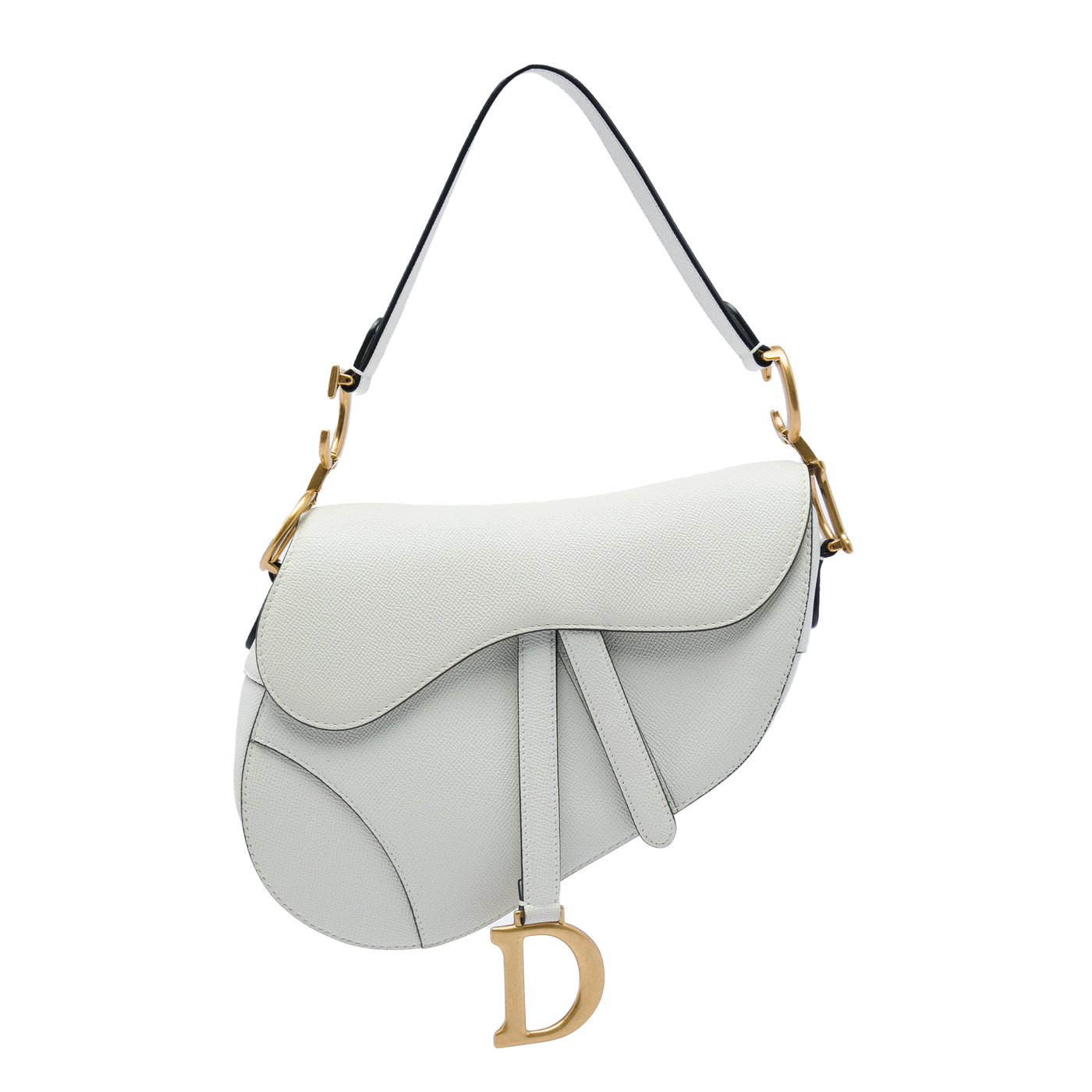 Grained Calfskin Saddle Bag - Image 1
