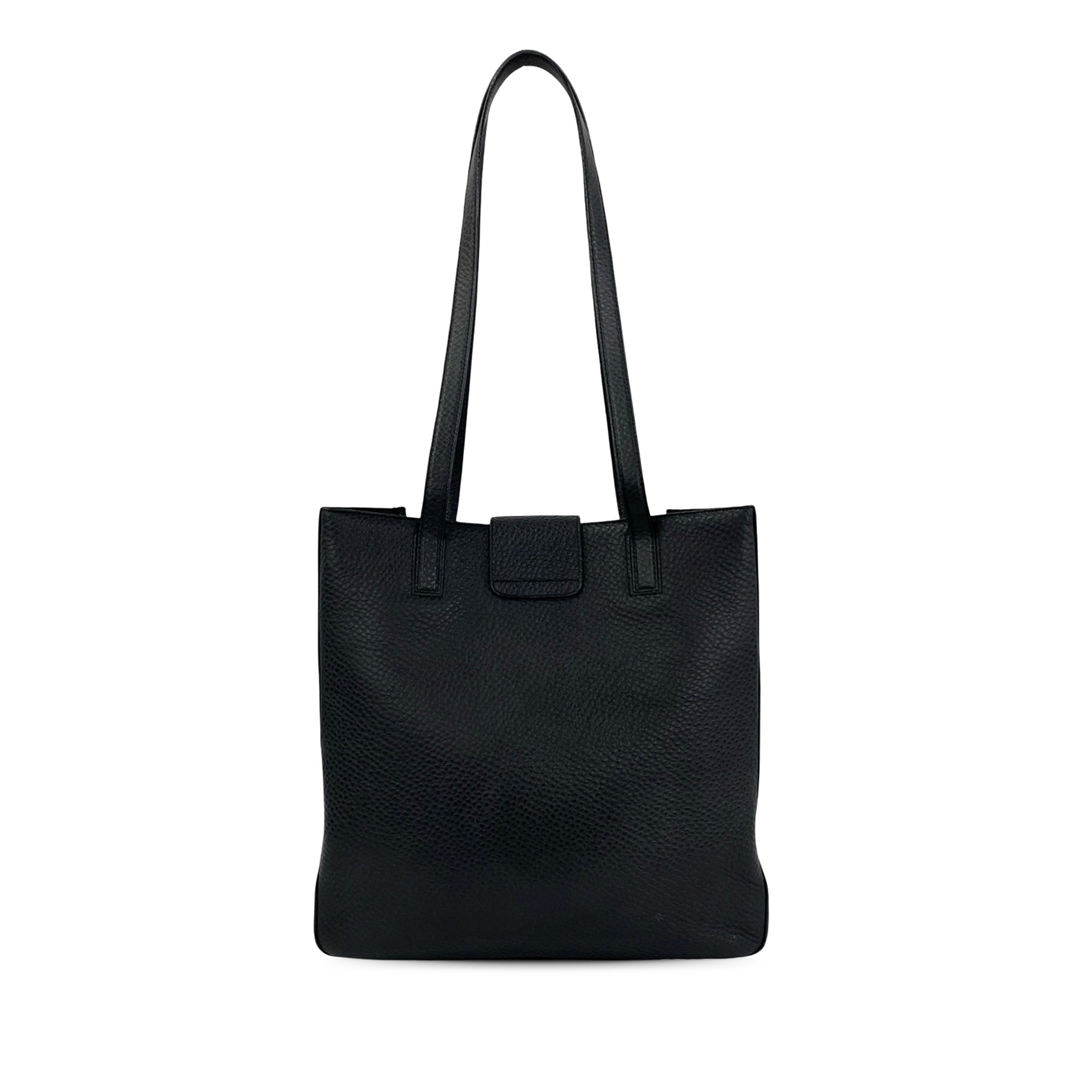 Pebbled Calfskin Double Gancini Tote - Image 2