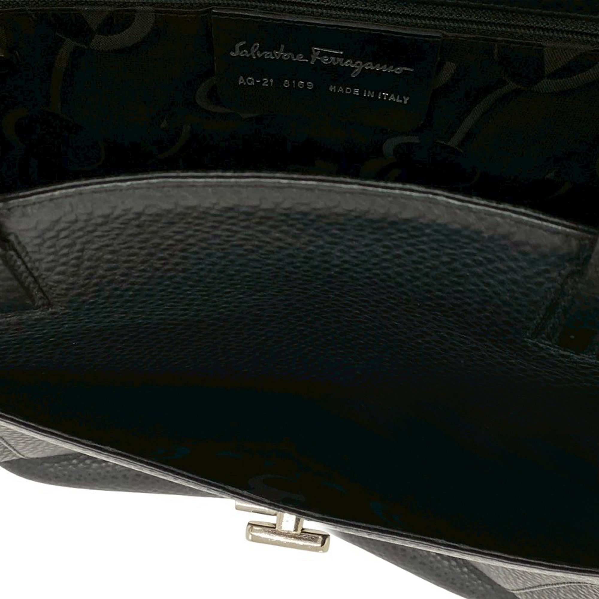 Pebbled Calfskin Double Gancini Tote - Image 5