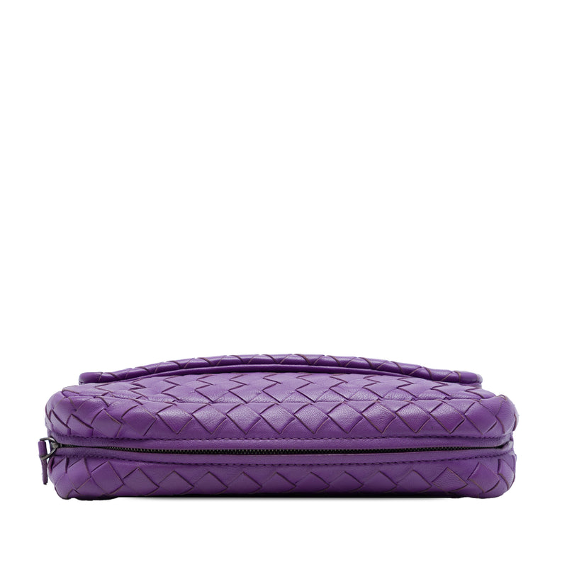 Mini Nappa Intrecciato Expandable Chain Flap Crossbody - Image 3
