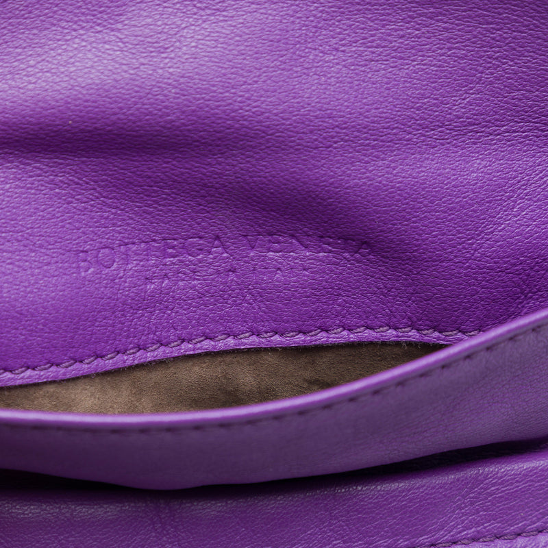 Mini Nappa Intrecciato Expandable Chain Flap Crossbody - Image 5