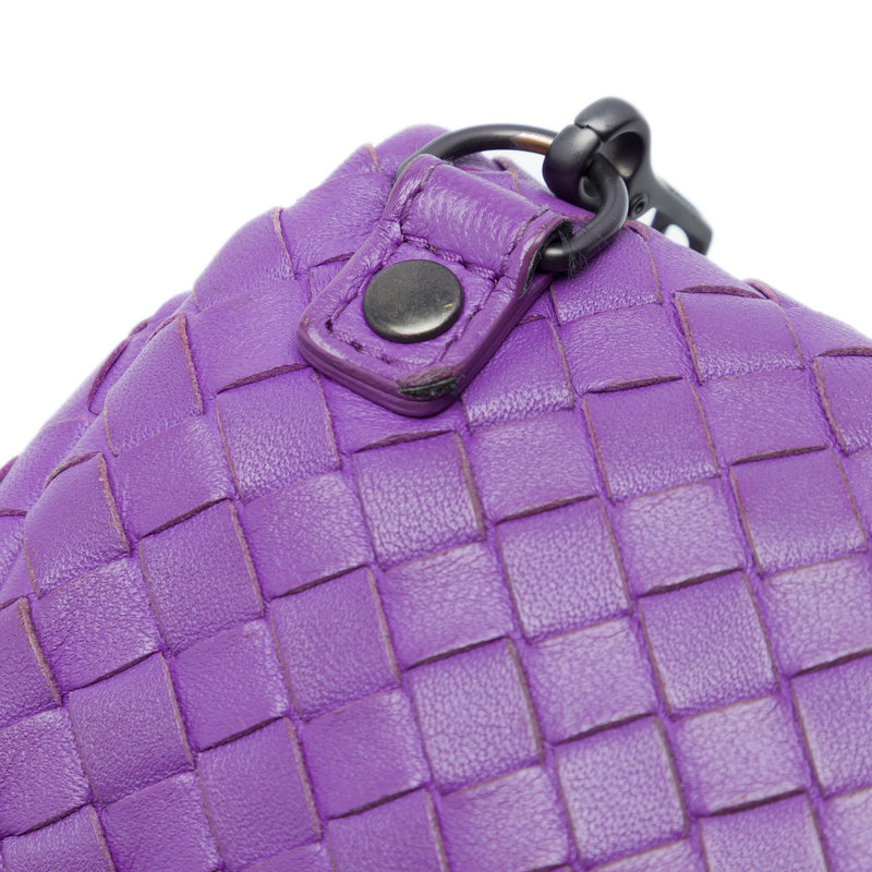 Mini Nappa Intrecciato Expandable Chain Flap Crossbody - Image 6