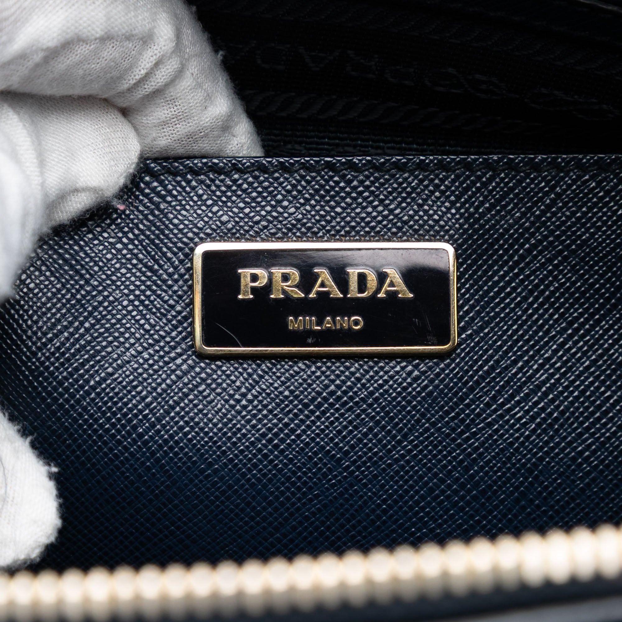 Medium Saffiano Lux Promenade Satchel - Image 5