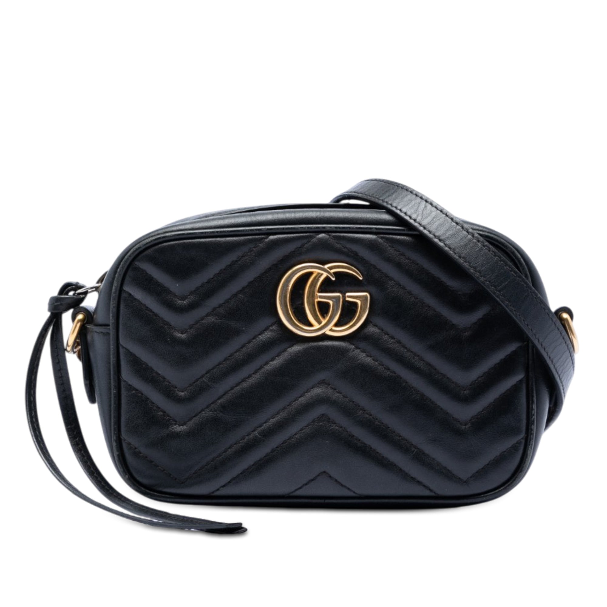 Mini GG Marmont Matelasse Leather Crossbody - Image 1