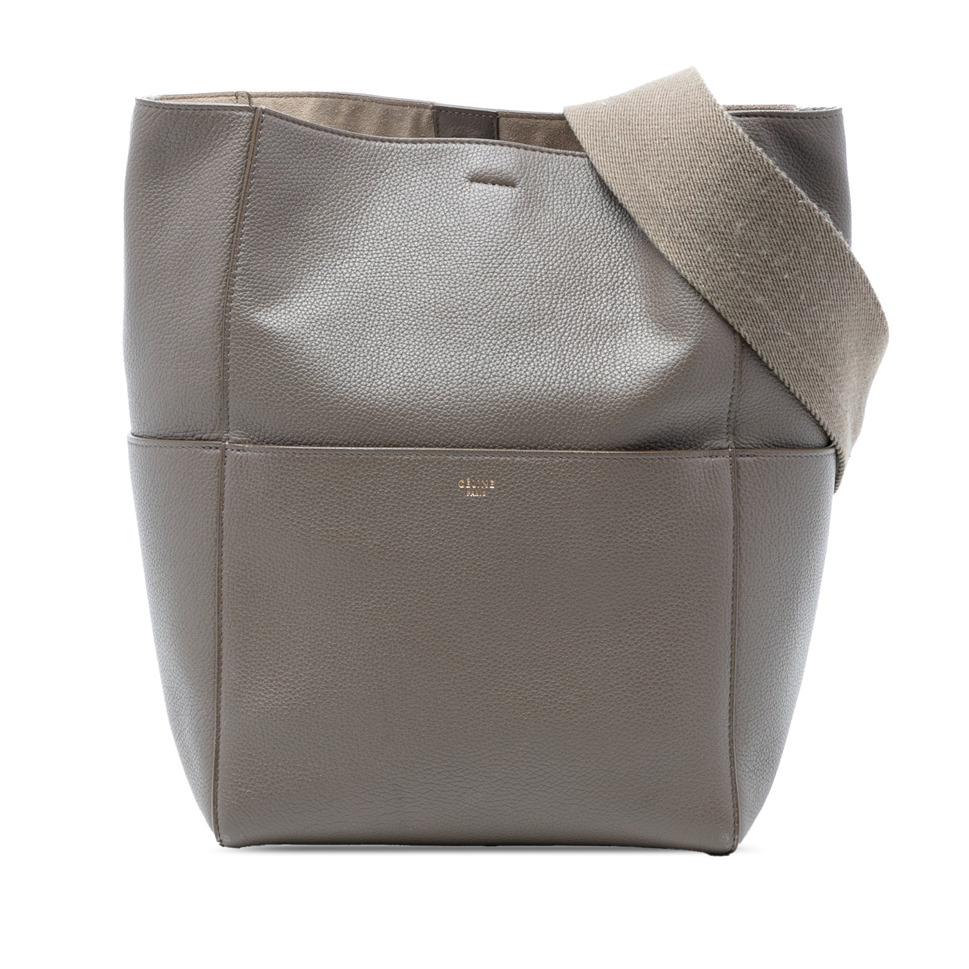 Medium Leather Seau Sangle Bucket Bag - Image 1