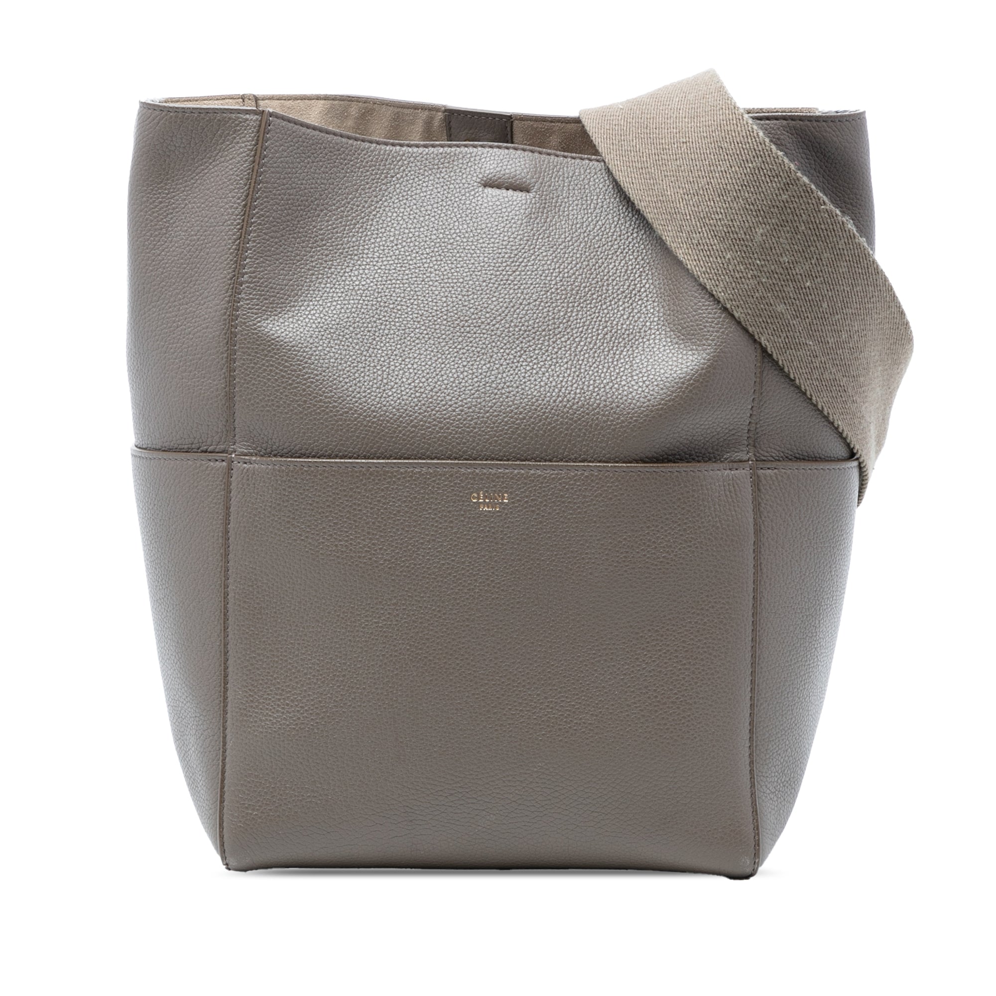 Medium Leather Seau Sangle Bucket Bag - Image 1
