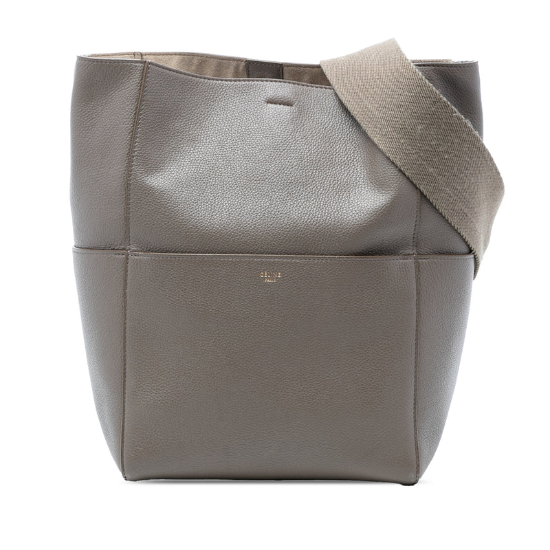 Medium Leather Seau Sangle Bucket Bag