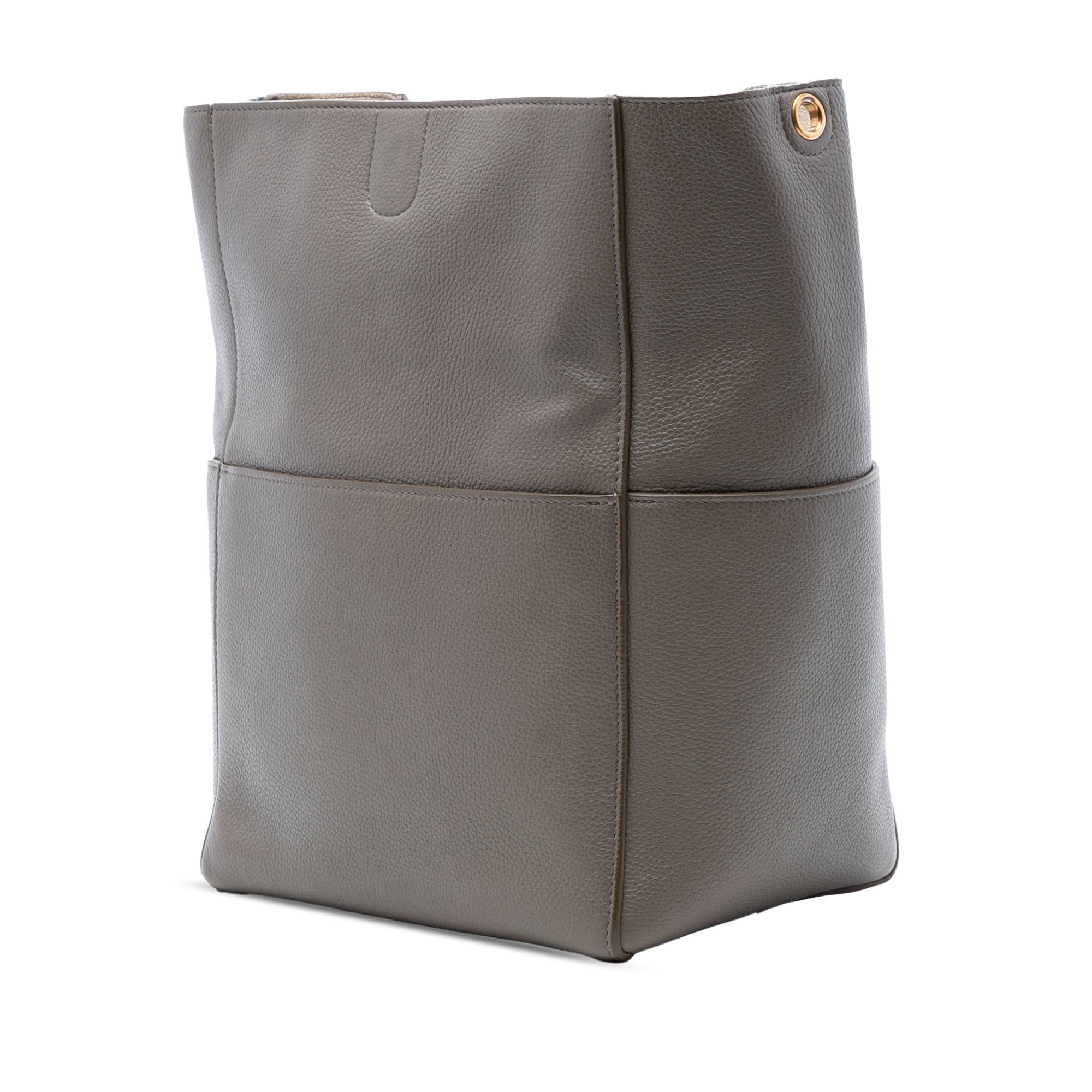 Medium Leather Seau Sangle Bucket Bag - Image 2