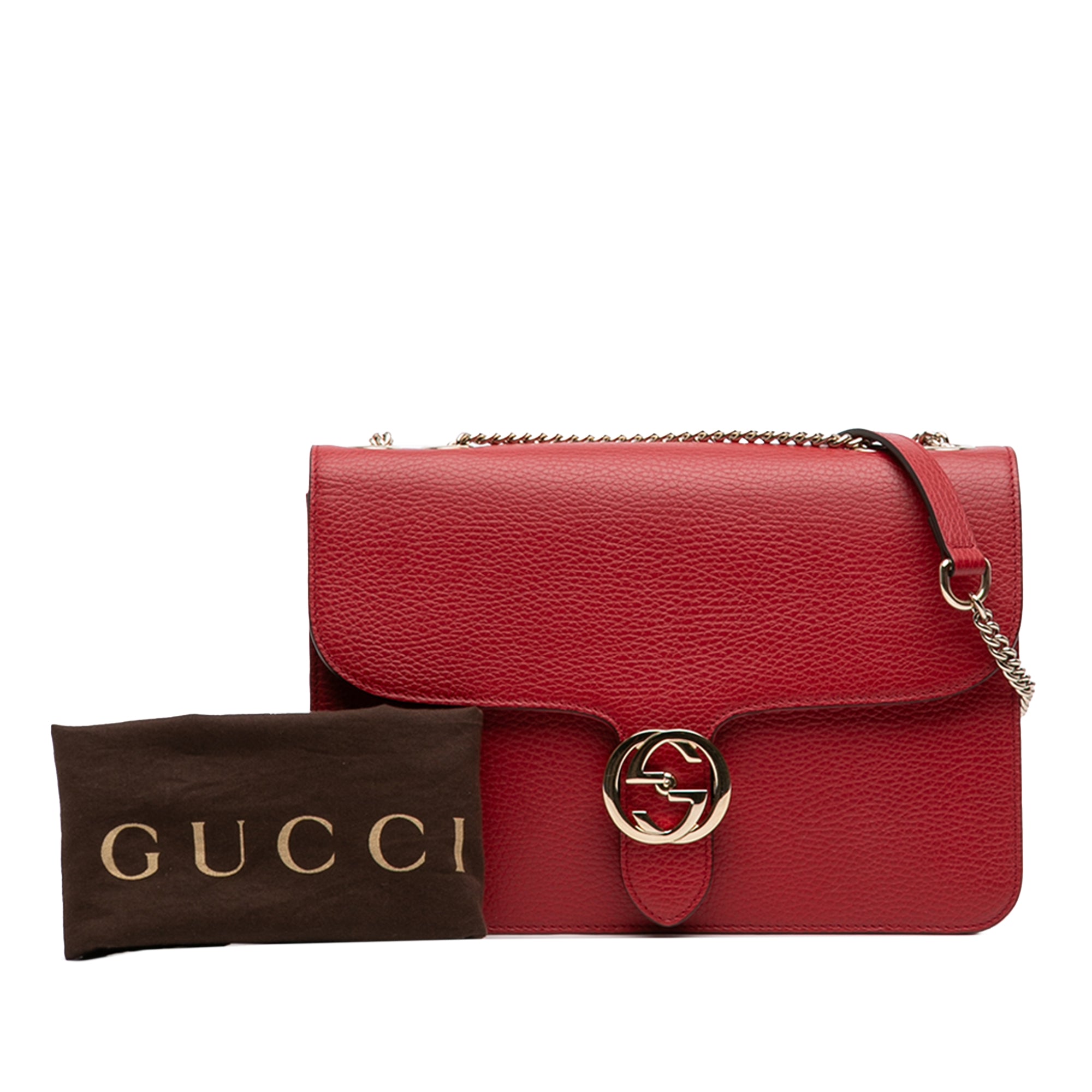 Medium Dollar Calfskin Interlocking G Crossbody - Image 10