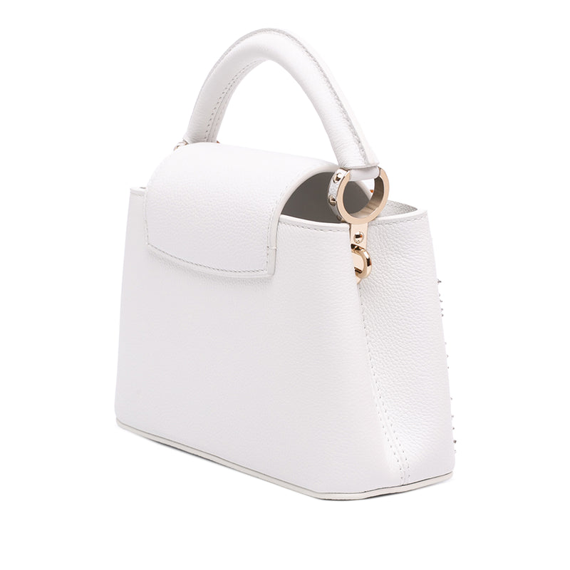 Calfskin Floral Embroidered Mini Capucines - Image 2