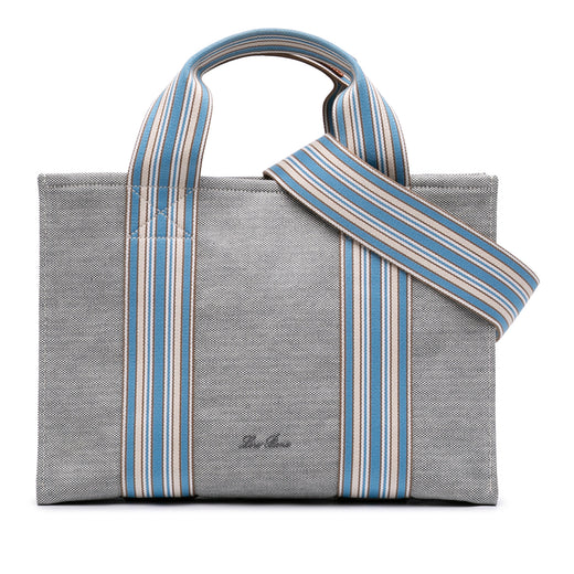 Canvas The Suitcase Stripe Tote - Image 1