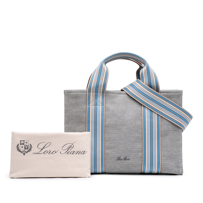 Canvas The Suitcase Stripe Tote - Image 7