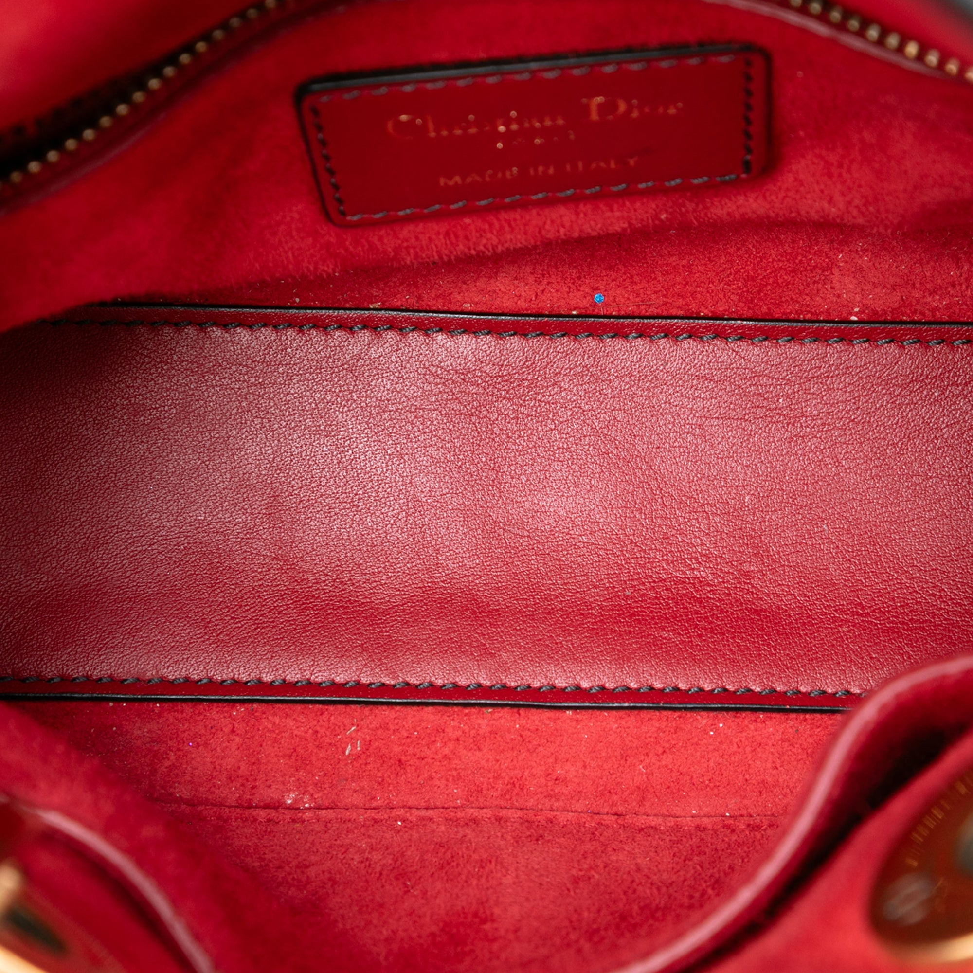 Mini Lambskin Cannage Studded Supple Lady Dior - Image 4