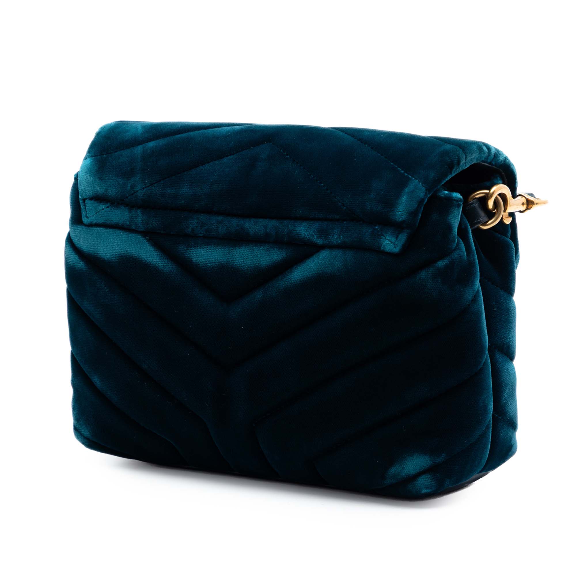 Small Matelasse Velvet Monogram LouLou Shoulder Bag - Image 2