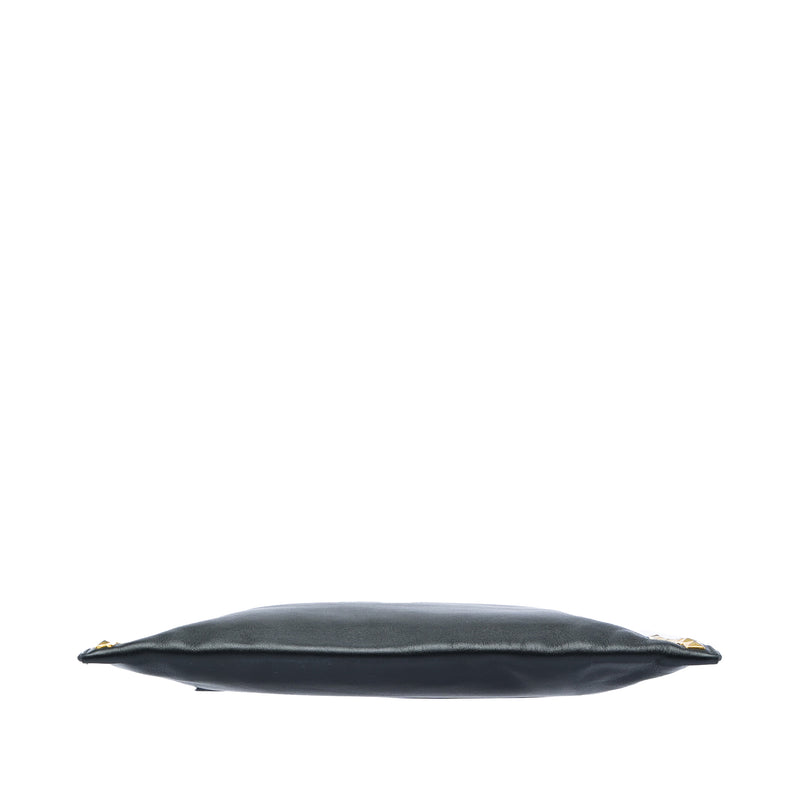 Studded Leather Zip Clutch - Image 3