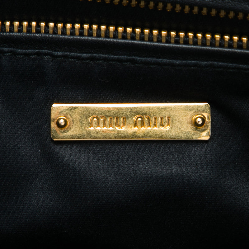 Studded Leather Zip Clutch - Image 5