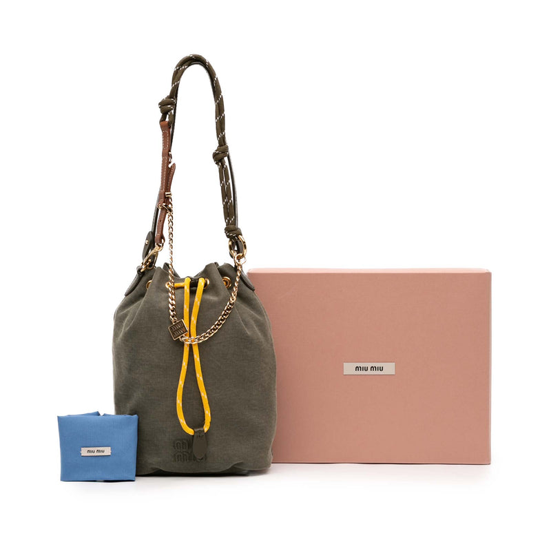 Re Nylon Gabardine Bucket Bag - Image 7