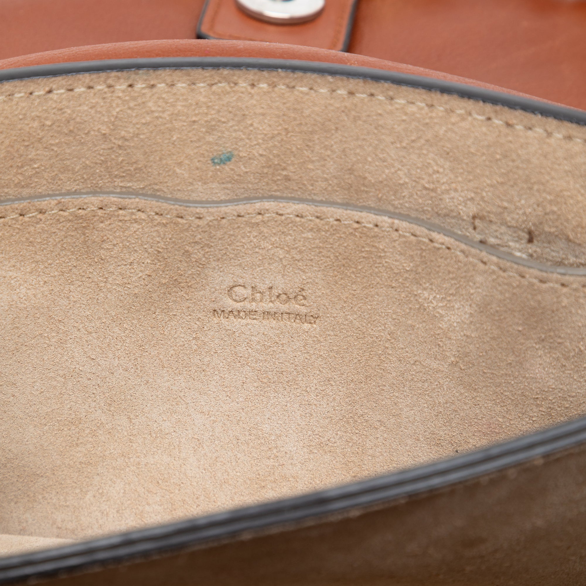 Small Suede and Calfskin Faye Crossbody - Image 5