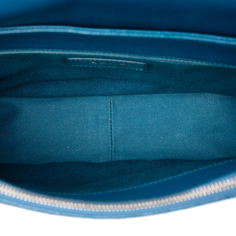 Medium Shiny Calfskin and Quilted Goatskin Coco Curve Flap - Image 4