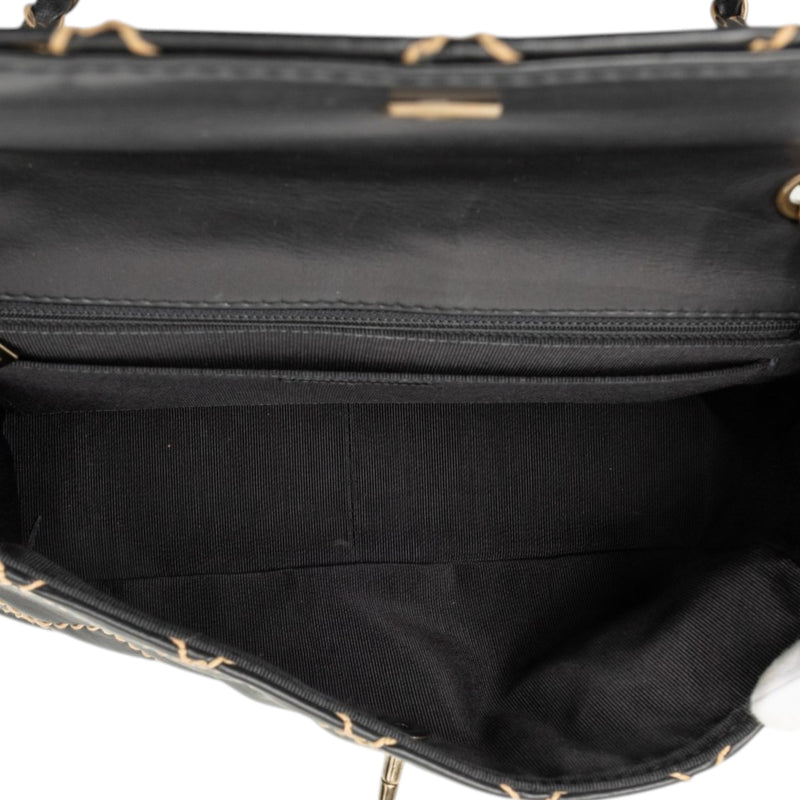 Jumbo CC Quilted Lambskin Wild Stitch Flap - Image 4
