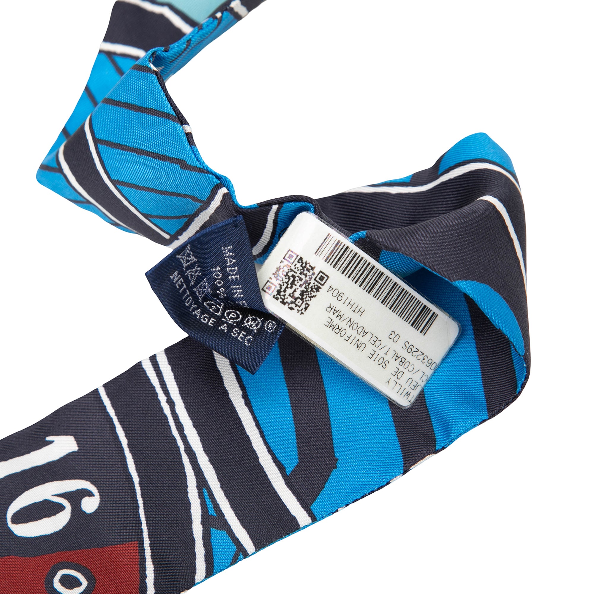 Jeu de Soie Uniforme Twilly Silk Scarf - Image 5