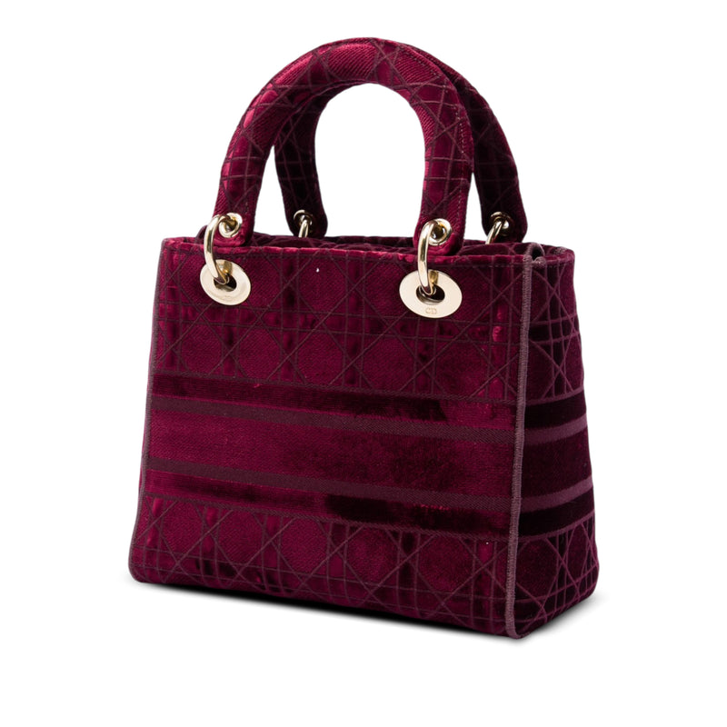 Medium Embroidered Velvet Cannage Lady D Lite - Image 2