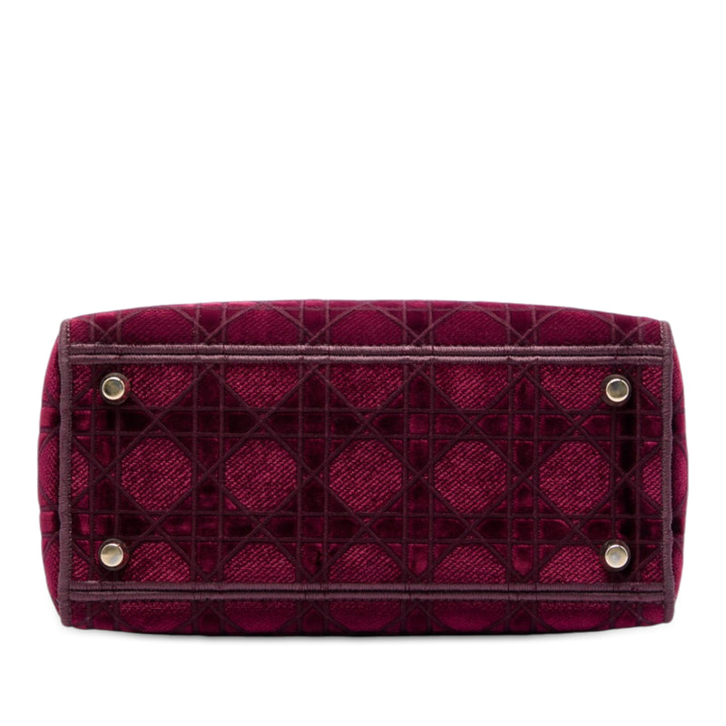 Medium Embroidered Velvet Cannage Lady D Lite - Image 3
