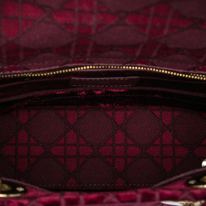 Medium Embroidered Velvet Cannage Lady D Lite - Image 4