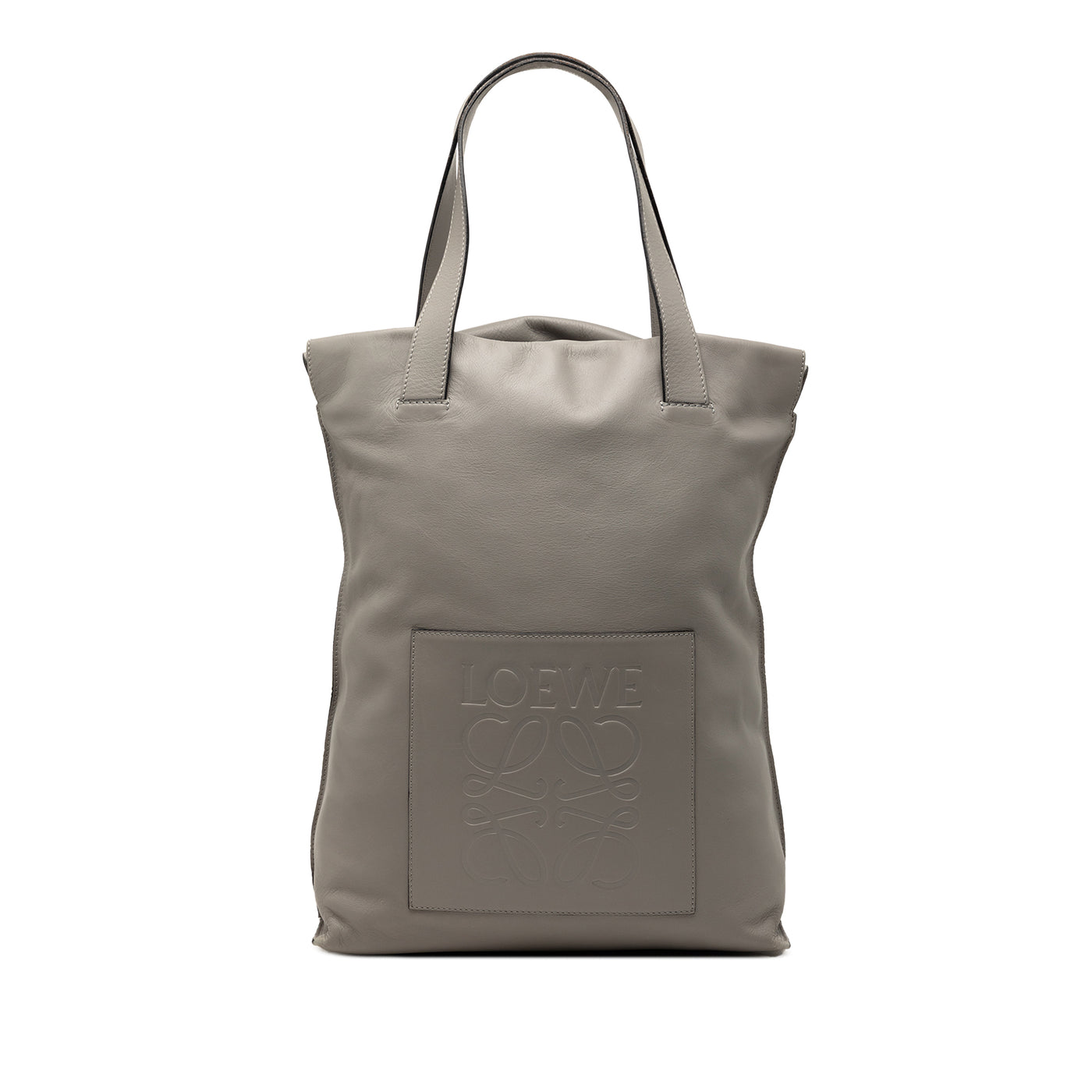 Leather Anagram Shopper Tote - Image 1