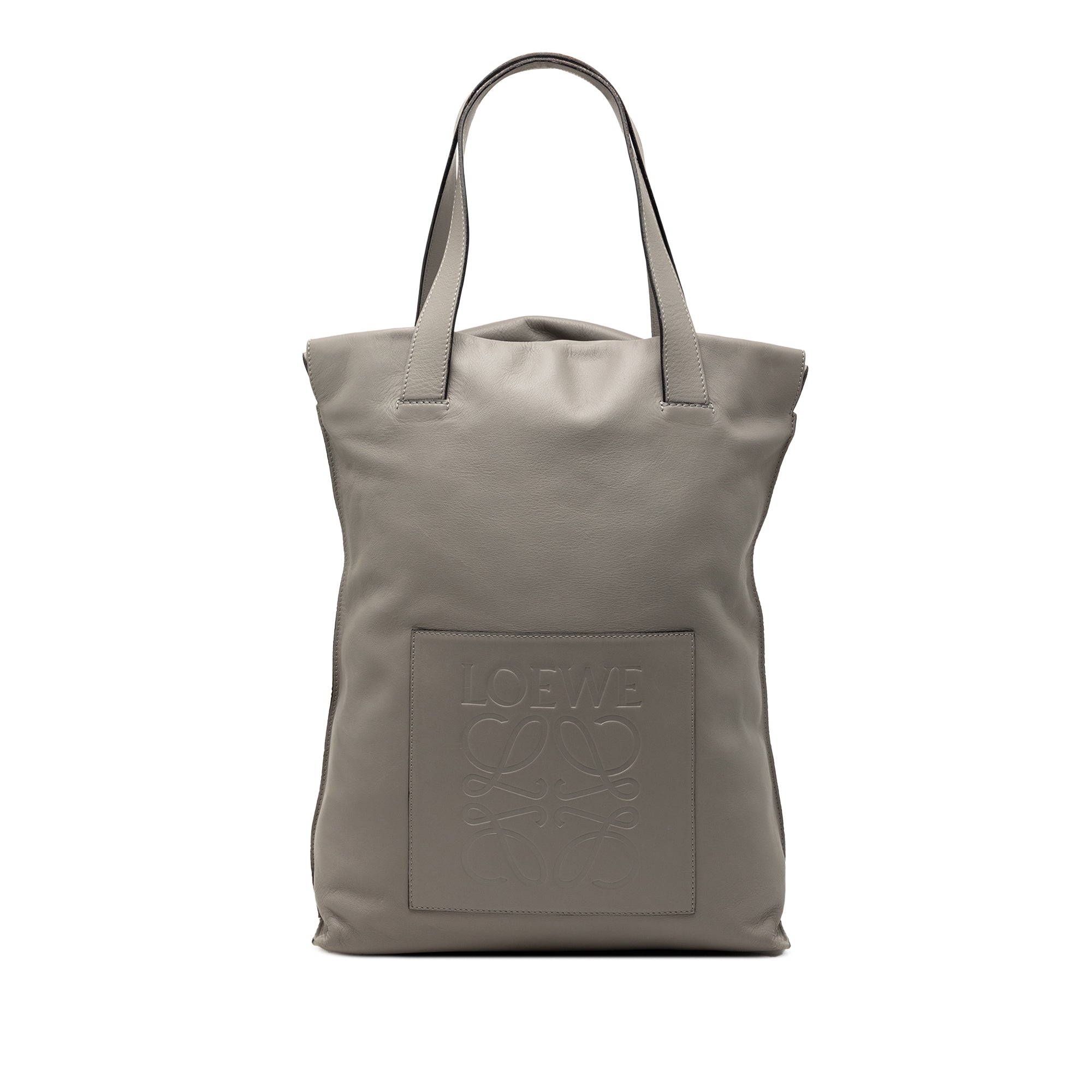 Leather Anagram Shopper Tote - Image 1
